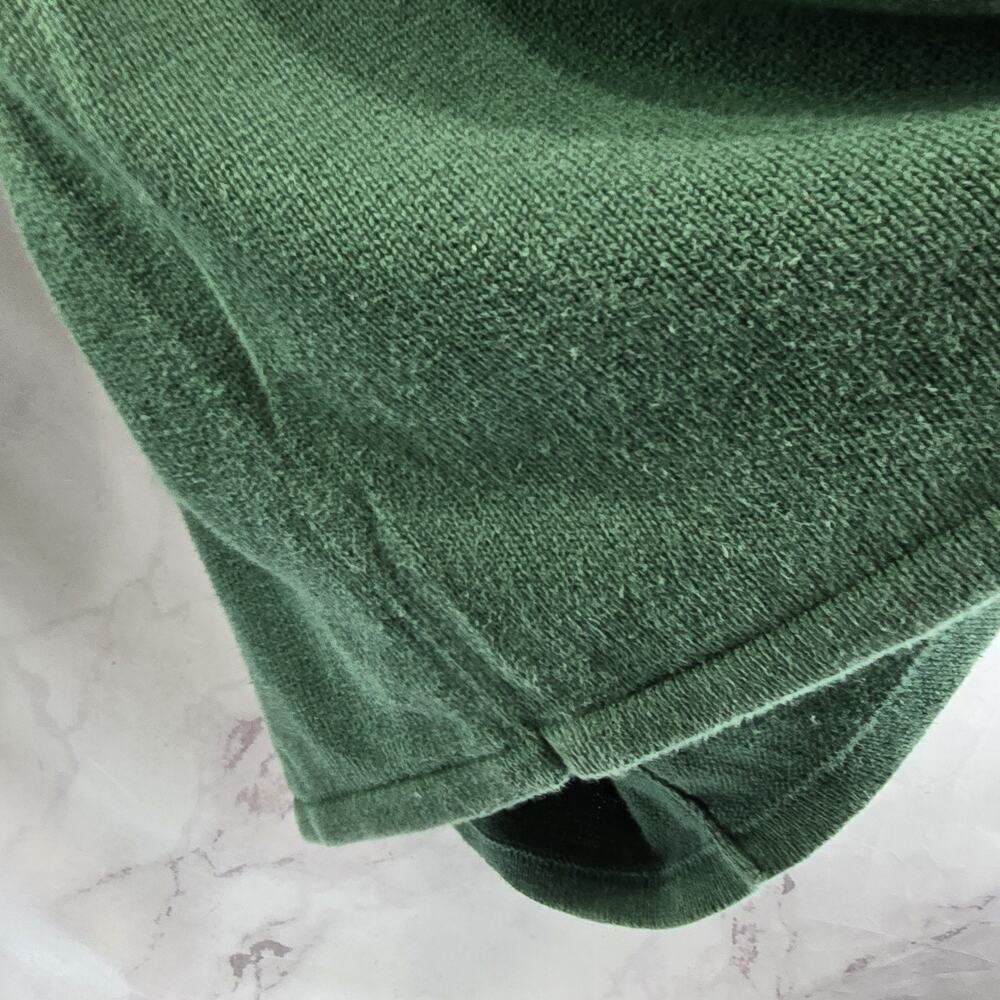 Vintage Sweater Womens Large 90s Green Oversized Coastal Cotton Ramie Crochet - Picture 9 of 12